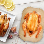 Air Fryer Liners 200pc, Disposable Air Fryer Paper Liners High Temperature Resistant, Rectangle Air Fryer Parchment Liner 9Qt, Airfryer Liner Baking Paper for Ninja DZ201, Air Fryer Accessories