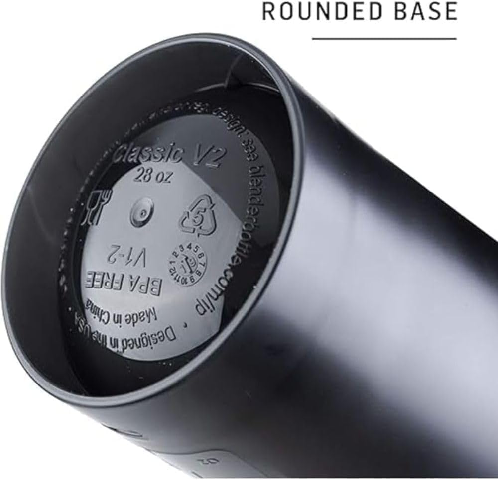 BlenderBottle Classic V2 Shaker Bottle Perfect for Protein Shakes and Pre Workout, 20-Ounce, Pebble Grey
