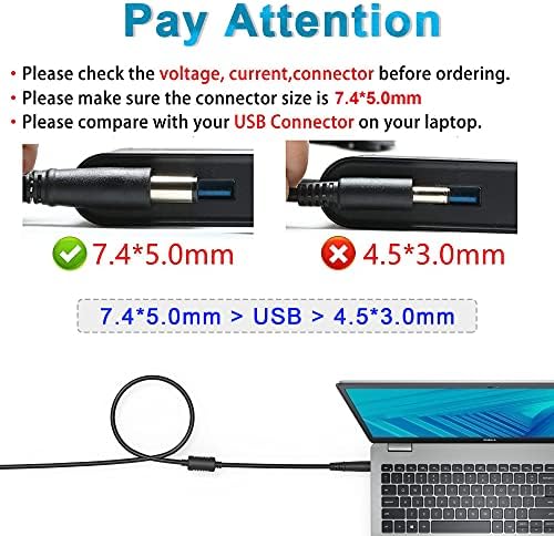 AC Adapter Charger Replacement for Dell Part# PA-21, PA-2E, PA-3E, SA90PS-00, PP02X