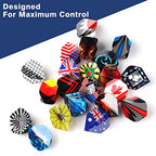 CAVALIERSDARTS Tezoro Standard Dart Flights sets 30 sets 90 pcs Durable Replacement Dart Accessories Parts Supplies, Rich Variety of Designs Tail Wing