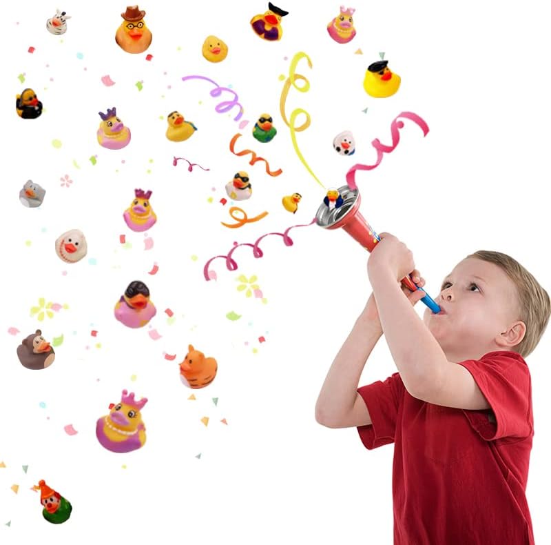 XY-WQ Rubber Duck 25 Pack for Jeeps Bath Toy Assortment - 2.3 Inch Bulk Floater Duck for Kids - Baby Showers Accessories - Party Favors, Birthdays, Bath Time, and More (25 Varieties)