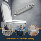 Grab Bars for Shower, 2 Pack 36-Inch Anti Slip Shower Handles for Elderly, Safety Shower Grab Bar, Stainless Steel Handicap Grab Bars for Bathroom,Toilet (Brushed Nickel, 1" Diameter)