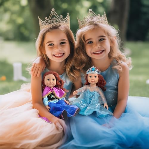 18 inch Doll Clothes Accessories - 6Pcs Different Princess Costume Dress
