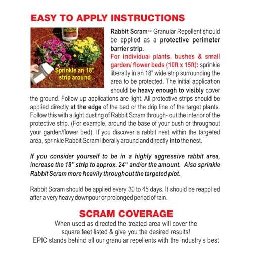 Enviro Pro 11004 Epic Rabbit Scram Granular Repellent, 2 lb