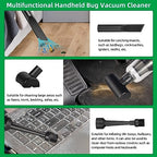Fruit Fly Catcher Handheld Bug Vacuum Catcher with 9000PA&LED, Lightweight Rechargeable Insect Traps Indoor Outdoor Bug Vacuum Bug Moth Gant Cockroach Small Spider Catcher and Release with Insect Cage