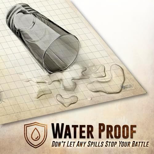 Melee Mats DND Map Starter Kit for Dungeons & Dragons Game - 24” x 36", Wet/Dry Erase Battle Terrain Grid - Ultimate Tabletop Gaming Experience with Accessories