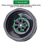 [Updated Version] 7 Fins Blender Blade Compatible with Ninja Blender Blade Replacement for Ninja Auto iQ BL682-30 BL642-30 BL450-30 BL482-30 BL687CO-30 ect.