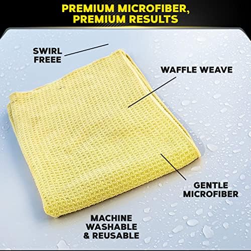 Meguiar's Water Magnet Microfiber Drying Towel - Premium Car Drying Towel That's Super Plush, Water Absorbent & Scratch-Free - 1 Pack