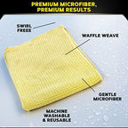 Meguiar's Water Magnet Microfiber Drying Towel - Premium Car Drying Towel That's Super Plush, Water Absorbent & Scratch-Free - 1 Pack