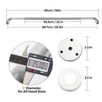 Grab Bars for Shower, 1 Pack 36-Inch Anti Slip Shower Handles for Elderly, Safety Shower Grab Bar, Stainless Steel Handicap Grab Bars for Bathroom (Polished Nickel 1" Diameter)