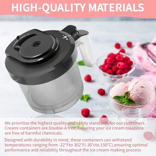 Compatible Lid for Ninja Ice Cream Maker NC301 Series, Ice Cream Replacement Lid, Replacement Parts Accessories Compatible with NinjaNC299AMZ/NC301/NC300/NC201/NC101 Series (NO Paddle)
