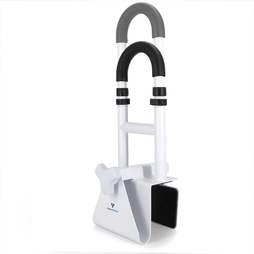 Vaunn Medical Bathtub Handle Grab Bar and Safety Rails for Seniors, Height Adjustable Tub Handles for Elderly and Disabled Bathroom Aid Solution