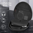 Fintie Hard Case for AirPods Max Headphone, Replacement Protective Travel Carrying Storage Bag with Auto Wake/Sleep for AirPods Max (Black)