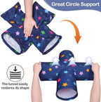 Bienbee 4-Way Washable Foldable Rabbit Tunnel Hideout for Bunny, Hamster, Chinchilla, Ferret, Rabbit & Guinea Pig Accessories