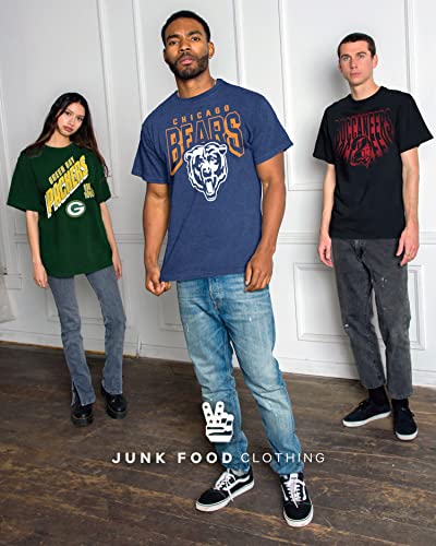 Junk Food Clothing x NFL - Pittsburgh Steelers - Bold Logo - Unisex Adult Short Sleeve Fan T-Shirt for Men and Women - Size X-Large