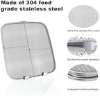 Square Stainless Steel Air Fryer Splatter Shield for Ninja Foodi AG300, AG300C,AG301C, AG302, AG400 Fryer Accessories.