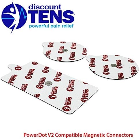 PowerDot 2.0 Compatible Electrodes with Magnetic Connector. 12 Premium PowerDot 2.0 Compatible Replacement Pads (Version 2 - Magnetic)