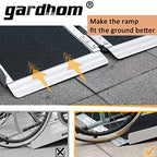 Portable Wheelchair Ramp 2FT, Anti-Slip Aluminum Folding Handicap Ramp Wheel Chair Ramp for Home Steps Wheelchair Ramps for Home Entrance Threshold Doorways Stairs Curbs Scooter