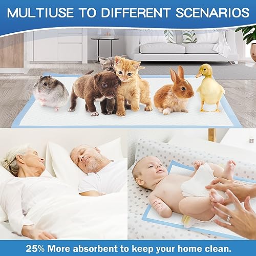 SOFYFINE Incontinence Bed Pads Disposable Adult 22"x23" (150 Pcs), Absorbent Nursing Underpads Women Postpartum Chucks Waterproof Pee Pad for Elderly Baby and Puppy