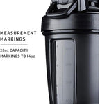 BlenderBottle Classic V2 Shaker Bottle Perfect for Protein Shakes and Pre Workout, 20-Ounce, Pebble Grey