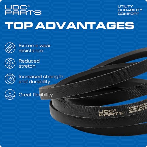 UDC Parts Snow Blower Auger Belt 47846 / Aramid Cord / 114.00 inches/for Craftsman 48624837 48624838 Snow Thrower