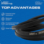 UDC Parts Snow Blower Auger Belt 47846 / Aramid Cord / 114.00 inches/for Craftsman 48624837 48624838 Snow Thrower