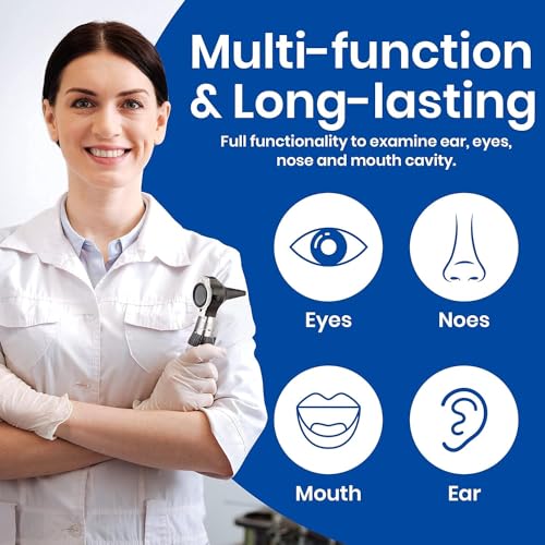 Zyrev 2 in 1 Otoscope Oph Set - Perfect for Nursing & Medical Students with Carry Case, Sight Chart & Replacement Ear Speculums