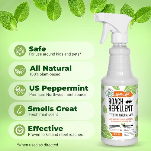 Mighty Mint 16oz Cockroach Repellent Natural Peppermint Oil Spray