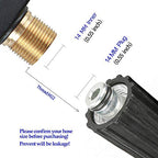 Sooprinse High Pressure Washer Gun,3000 PSI Max with 5 Color Quick Connect Nozzles M22 Hose Connector 3.0 TIP