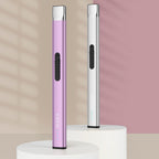 REIDEA Lighter Electronic Candle Lighter USB Rechargeable with Security Lock, Windproof Fast Heat Sinking, Non-Slip Switch Electronic Lighter for Candle, Grill, Camping (Lavender Purple)