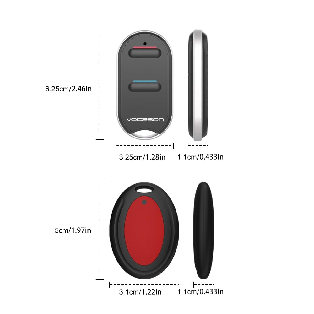 VODESON Key Finder TV Remote Control Finder, No Smartphone Needed Easy to Use Suitable for The Elderly 80dB RF Locator Device,Key Finders Make Noise Keychain Tracker/Wallet Finder