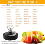 SS101 Replacement Parts for Ninja Blender Accessories, 7-Fins Blender Blade and 24oz Cups Compatible with Ninja Foodi Power Blender SS101, SS101TGT, CO351B, SS100, SS150, SS151, SS300, SS350, SS351