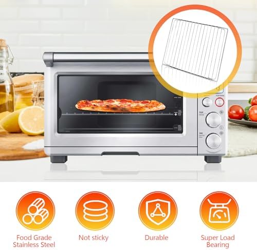 Stainless Steel Oven Rack for Breville Smart Oven BOV800XL, Plus BOV810BSS, Pro BOV845BSS. SP0002651, Oven Racks Replacements, Cooling Racks for Cooking and Baking