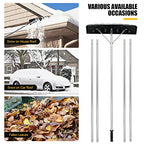 Goplus Snow Roof Rake, Extendable 4.8-20FT Snow Shovel for Snow Removal w/Aluminum Frame & Anti-Slip Handle, Ideal for Roof Car, 25-Inch Blade