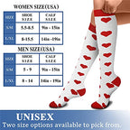 CHARMKING Compression Socks for Women & Men (8 Pairs) 15-20 mmHg Graduated Copper Support Socks are Best for Pregnant, Nurses - Boost Performance, Circulation, Knee High & Wide Calf (S/M, Multi 10)