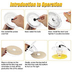2 Pack Flea Traps for Inside Your Home with 10 Sticky Discs & 4 Bulbs & 2 Charge Cables, 360° Flea Light Trap for Indoor Flea Killer, Non Toxic Flea Control Bed Bug Trap, Friendly to Pet & Kid, White
