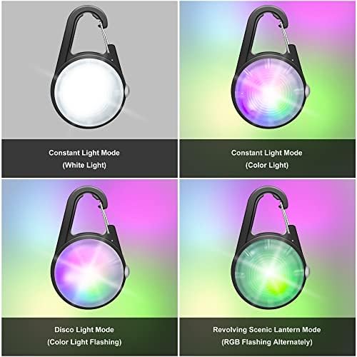Dog Collar Light, 4 Modes Dog Lights for Night Walking, Rechargeable Pet Collar LED for Nighttime Clip on, IP68 Waterproof Pet Walking Accessories-2 Pack(Black)