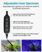 NICREW Full Spectrum Planted LED Aquarium Light, with Timer, for Freshwater Fish Tank, 48-60 Inch, 32 Watts