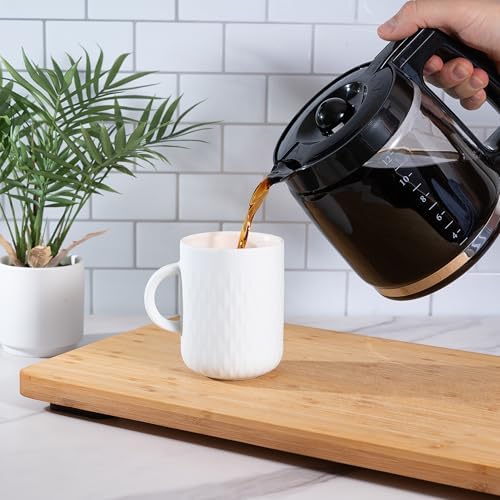 Replacement 12-Cup Glass Carafe for Cuisinart Coffee Maker (fits DCC-1200PRC CHW-12, CHW-12P1, DCC-1100BK, DCC-1200, DCC-2650, DGB-550BK, DGB-550BK1 DGB-625BC, DGB-700BC, SS-12)