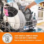 Air fryer Accessories for Ninja AF101 AF161 AF150 Air Fryer, 8.2'' Round Food Grade Air Fryer Grill Pan Grill Plate Crisper Plate Replacement Parts Tray Rack Compatible Ninja Foodie Pressure Cooker