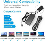 Universal 45W Type C USB C Charger - Laptop Replacement for Acer Chromebook Spin CP CB 311 315 11 13 15 713 715, Lenovo, HP, Samsung, Google, Asus, Dell Chromebook Charger, Power Cord Adapter