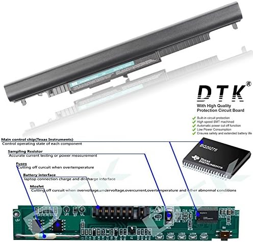 DTK HS04 HS03 807956-001 807957-001 Laptop Battery Replacement for HP 240 G4 / 245 G4 / 250 G4 / 255 G4 / Pavilion 14-AC / 14-AF / 15-AC / 15-AF Notebook 14.8V 2600mAh