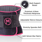 MERMAID'S MYSTERY Waist Trimmer Trainer Belt for Women Men Sport Sweat Workout Body Shaper Sauna S Pink