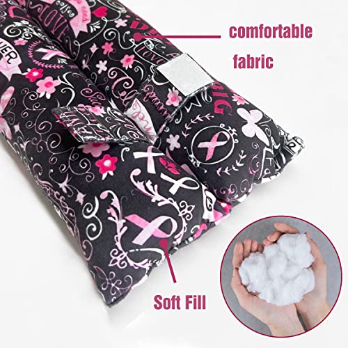 Mastectomy Pillow,Post Heart Surgery Seatbelt Pillow,hysterectomy recovery,c section Recovery,Insert Icebags Pockets chemo port pillow,Pacemaker Seatbelt Protection,Great Breast Cancer Gifts for Women