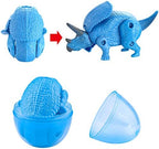 JOYIN 12 Pack Valentine’s Greeting Cards with Transforming Dinosaur Toys in Egg, Classroom Exchange Prize for Valentine Party Favor, Hatching Dinosaur Eggs, School Gift Exchange