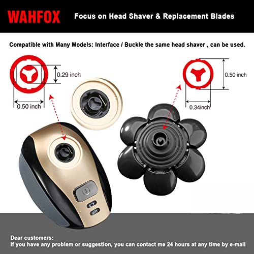 7 Blades for Head Shaver Replacement Heads 7 Heads for Many Main Brands Electric Shaver Razor Bald Men Head Shaver Blades