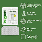 BugMD No Buzz Zone Refiller Pad (6 Pads) - Extra-Strong Adhesive Traps, Indoor Insect Trap Refill, No Harsh Chemicals, Household Friendly, Fly Trap Refill, Flea Trap Refills, Bug Trapper