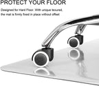 Kuyal Clear Chair mat for Hardwood Floor 46 x 60 inches Transparent Floor Mats Wood/Tile Protection Mat for Office & Home (46" X 60" Rectangle)