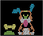 Lite-Brite Peg and Template Refill Pack, Light Up Drawing Board Accessories, LED Pegs with Colors, Toys for Creative Play, Light Toys for Kids Aged 4 +