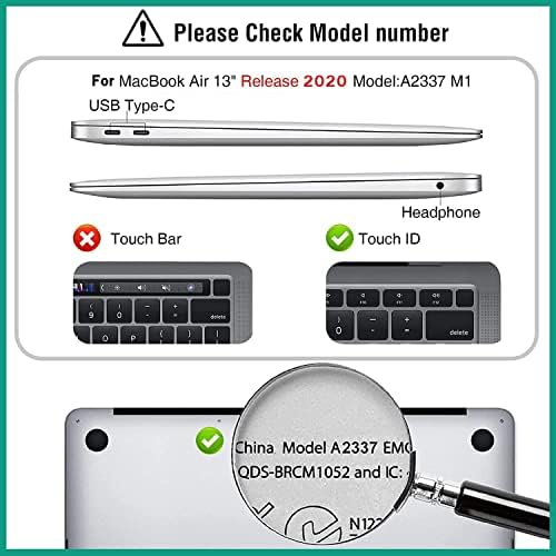 Screen Replacement for MacBook Air A2337 M1 2020 Year EMC 3598 Retina Display LCD Screen Full Assembly Complete Top Assembly 13.3" 2560x1600 (Space Gray)